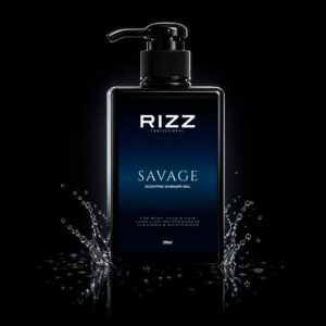 rizz savage scented shower gel